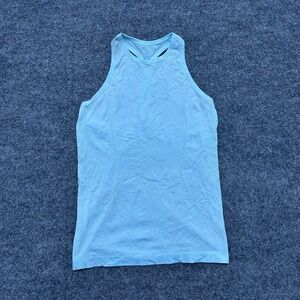 Lululemon Tank Top Womens Size 6 Blue Swiftly Tech Racerback Mesh Athletic Gym